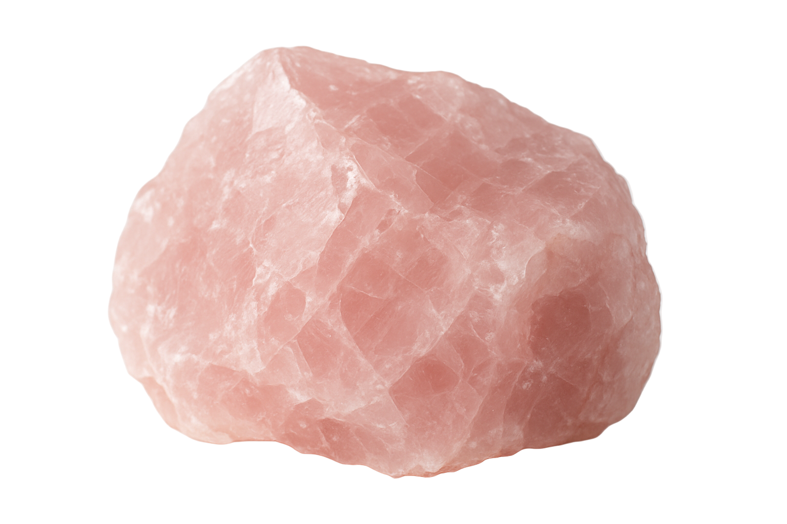 raw rose quartz crystal