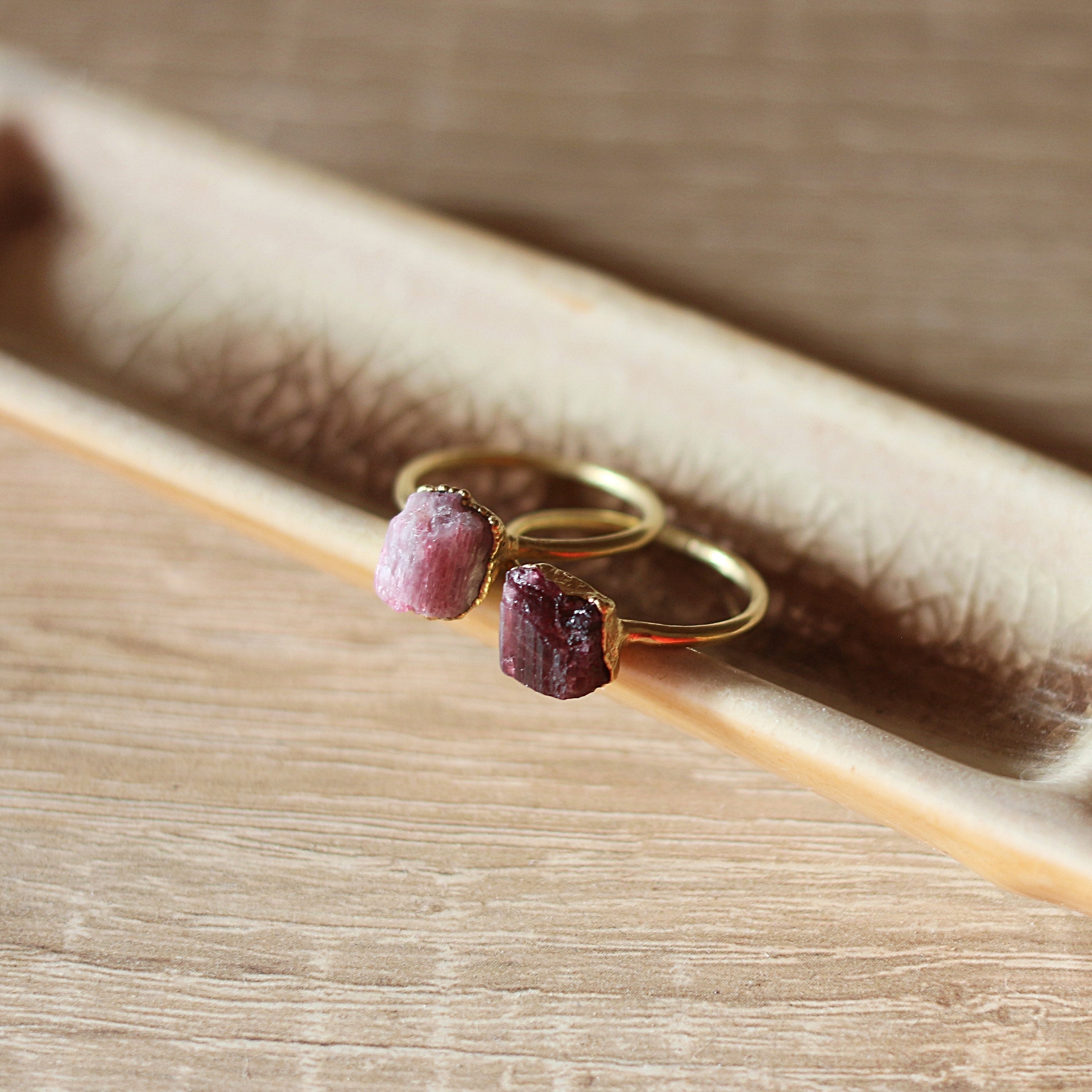 PINK TURMALIN KOKTÉL GYŰRŰ