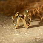 02/1 GOLD WAVE GYŰRŰ /MÉRET: 52/