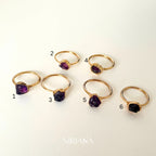AMETHYST GOLD RING