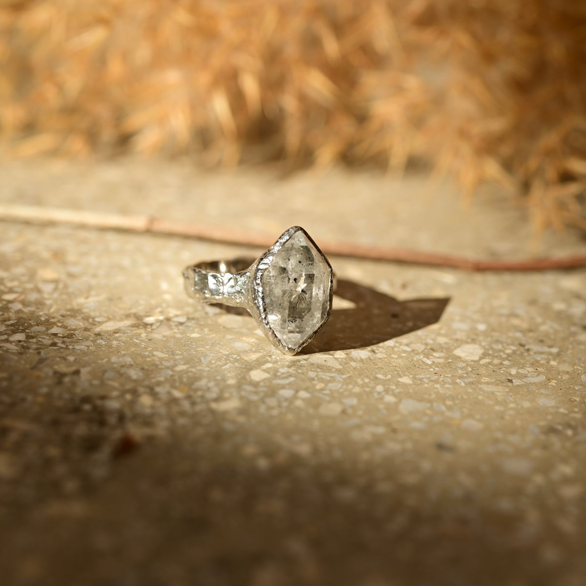 02/2 HERKIMER SILVER GYŰRŰ /MÉRET: 48/