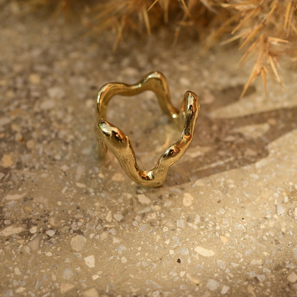 02/1 GOLD WAVE GYŰRŰ /MÉRET: 52/