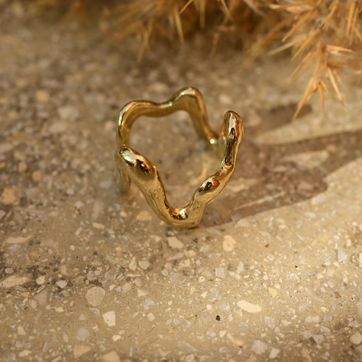 02/1 GOLD WAVE GYŰRŰ /MÉRET: 52/