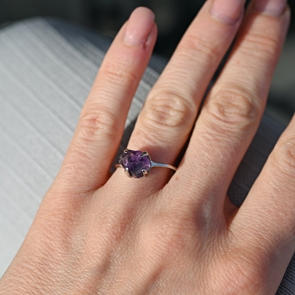 AMETHYST SILVER RING