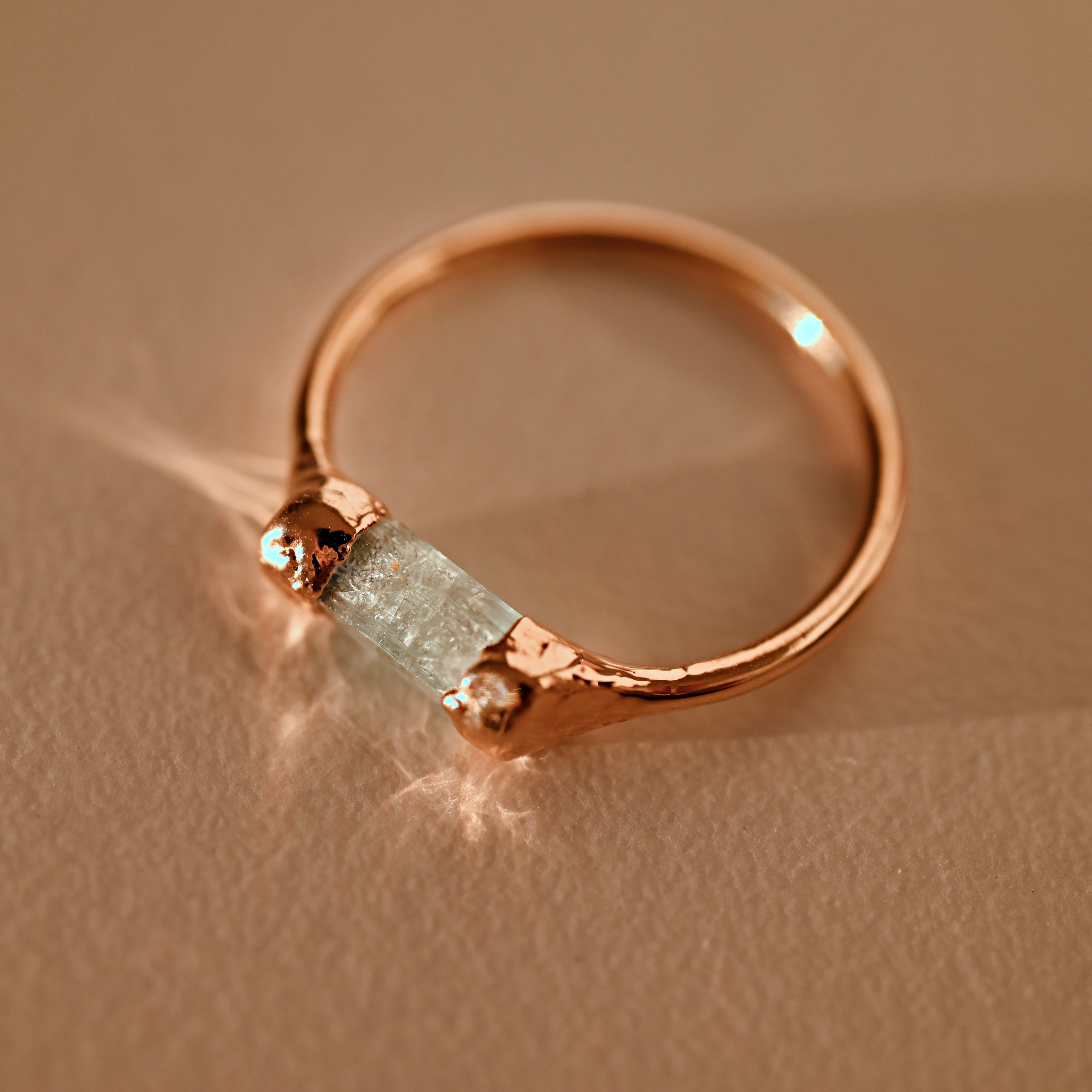 AQUAMARINE CONNECT RING