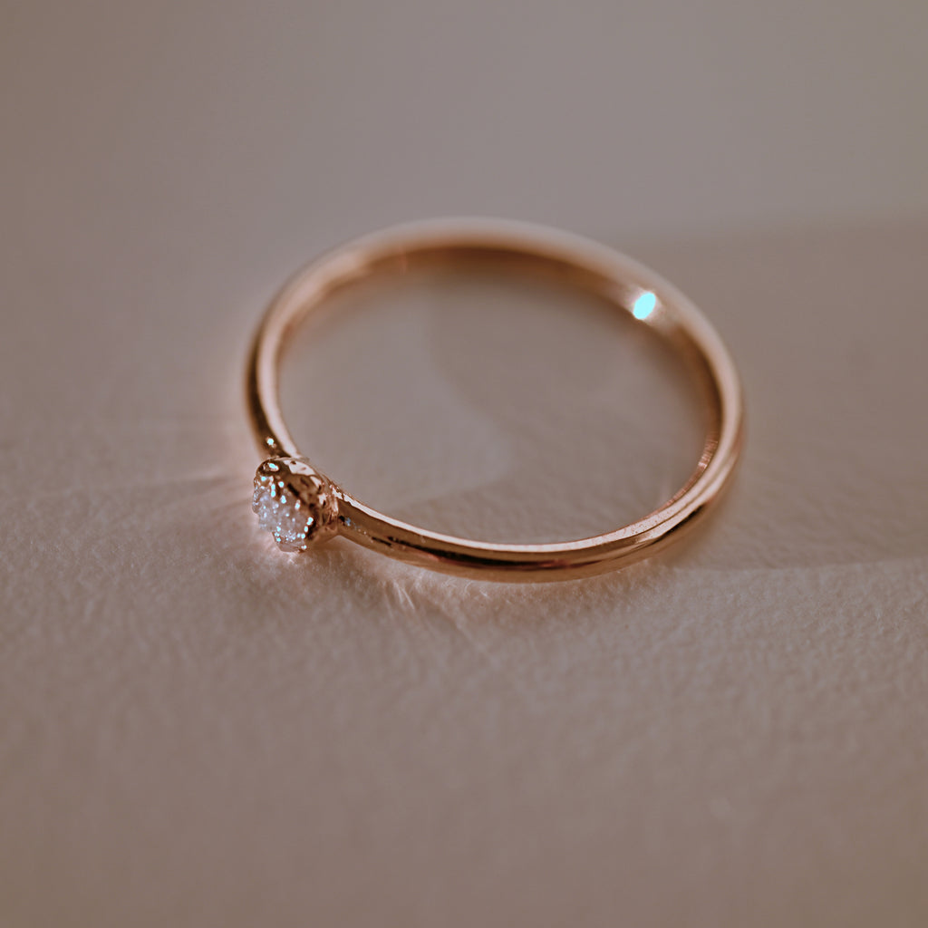 RAW DIAMOND MINI RING
