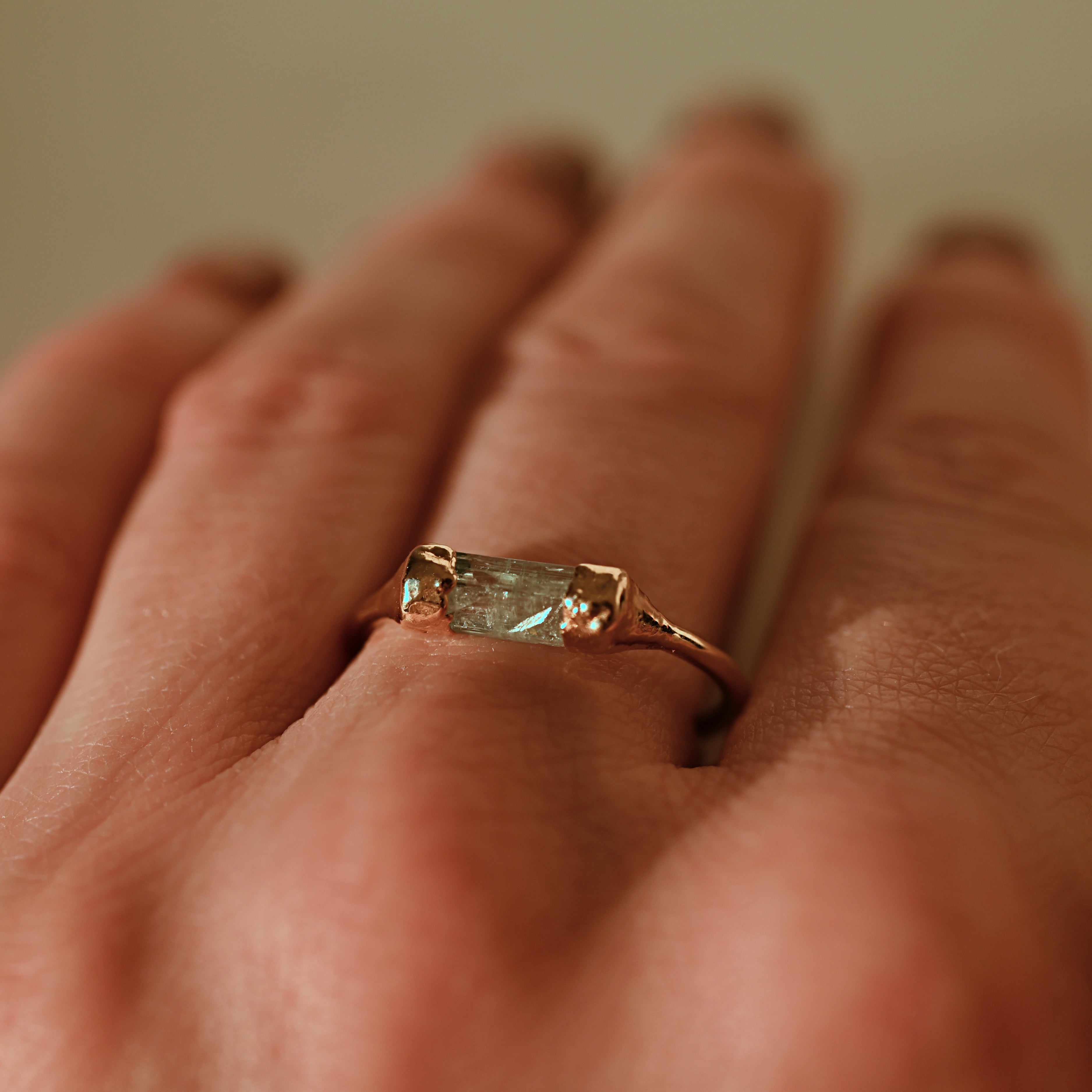 AQUAMARINE CONNECT RING