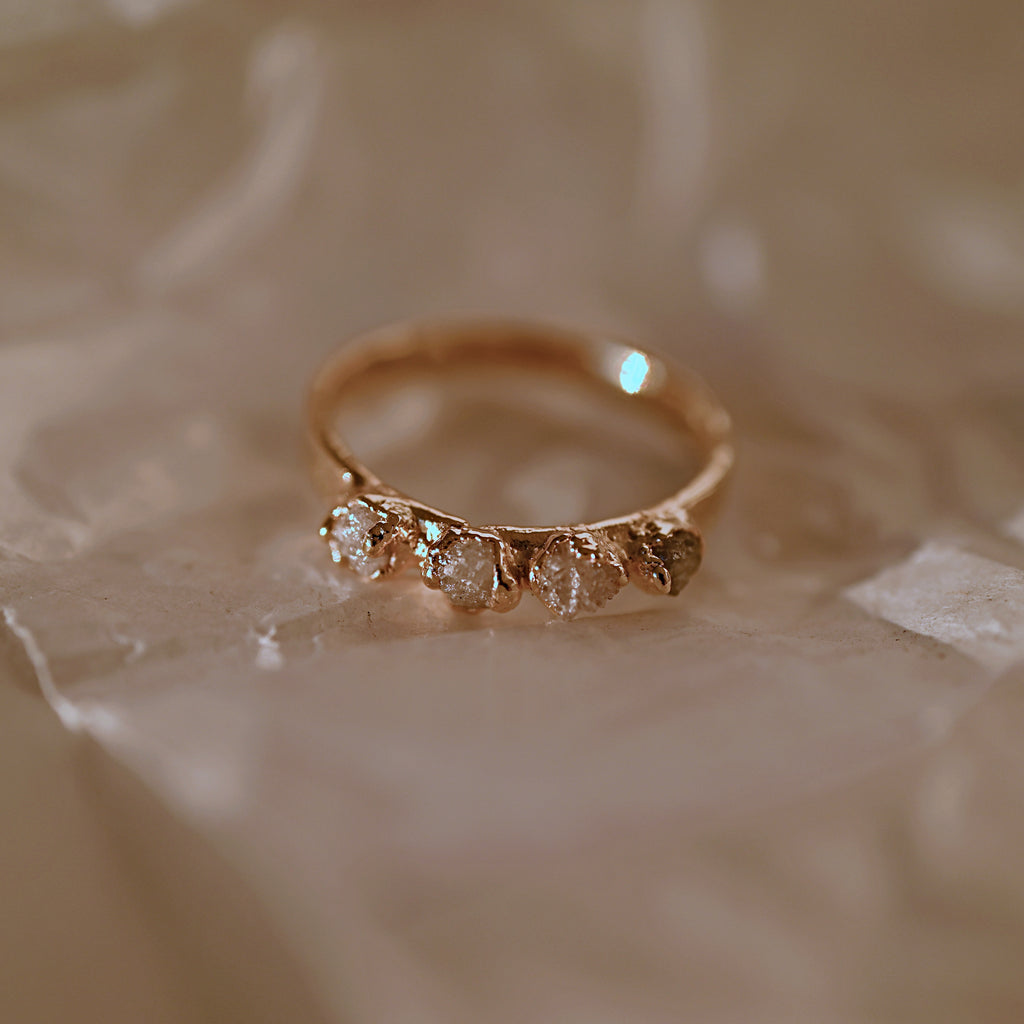 RAW DIAMOND STATEMENT RING
