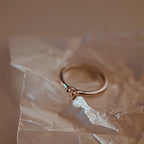RAW DIAMOND SILVER RING