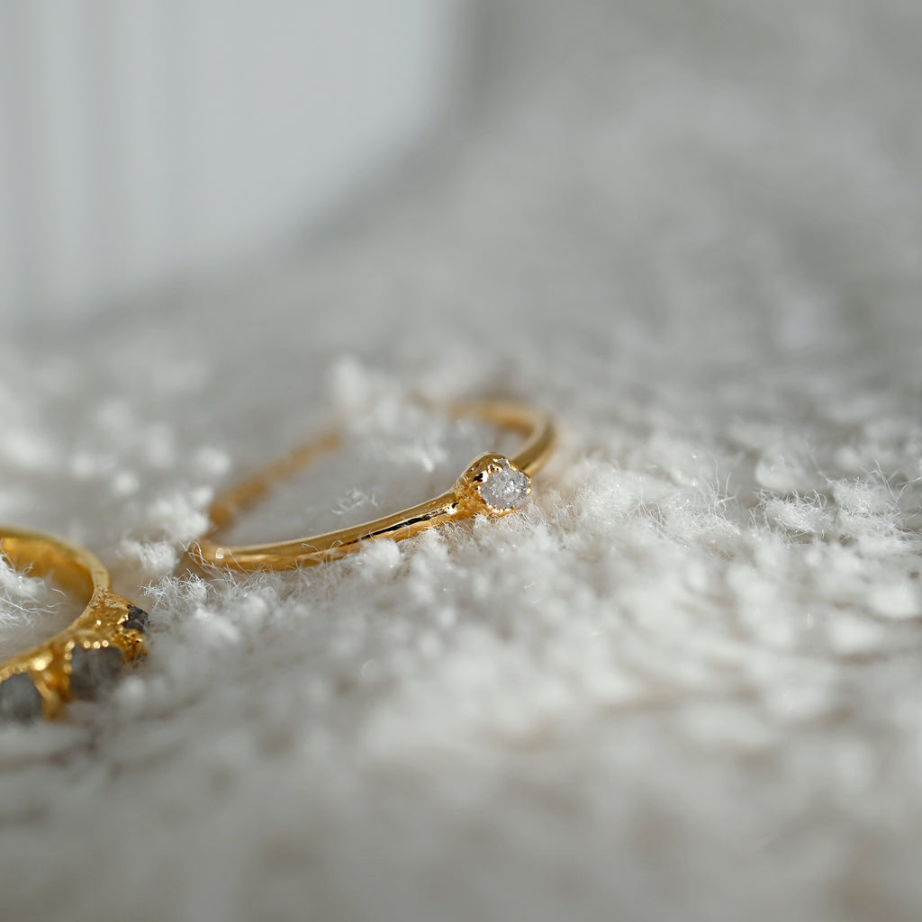 RAW DIAMOND MINI RING
