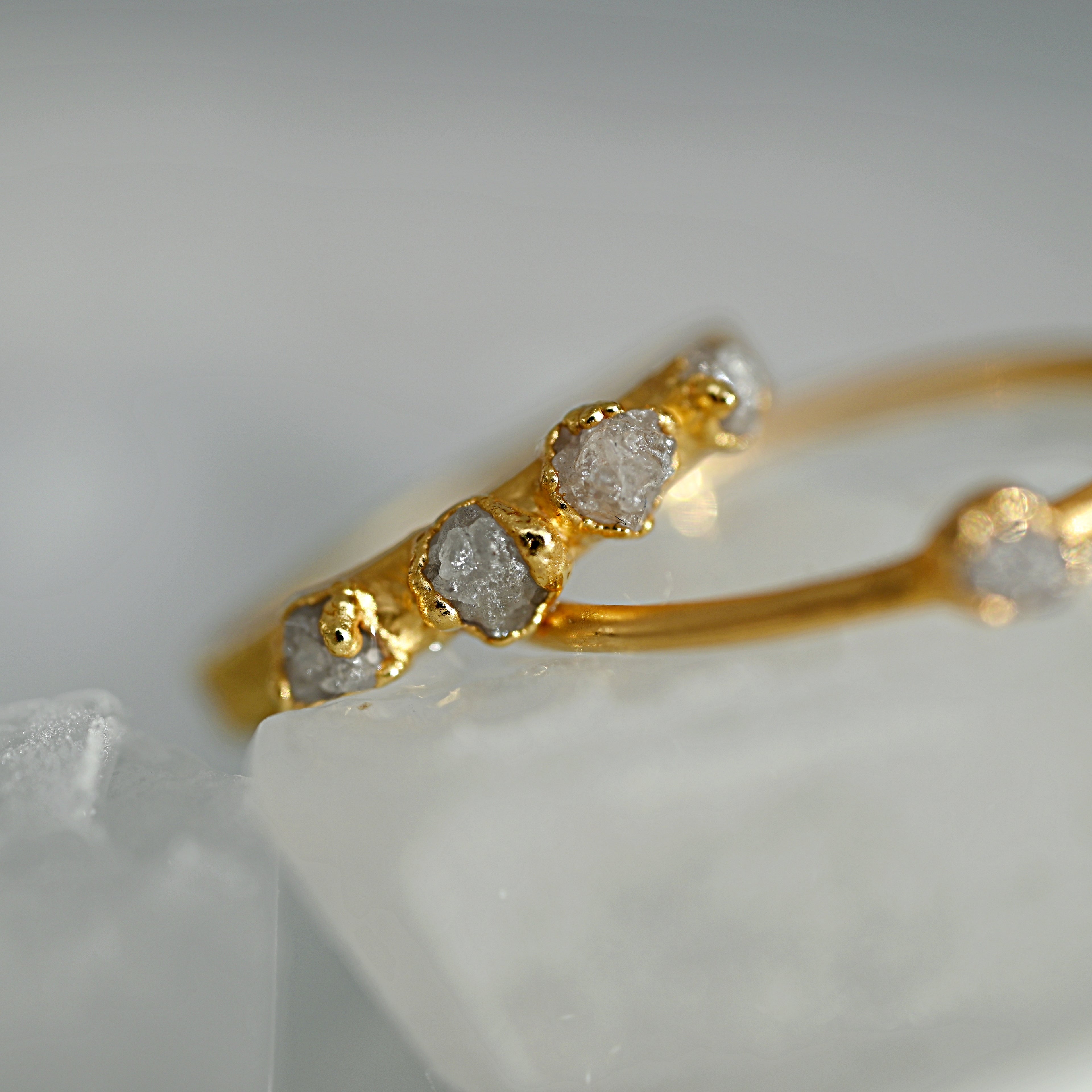 RAW DIAMOND STATEMENT RING