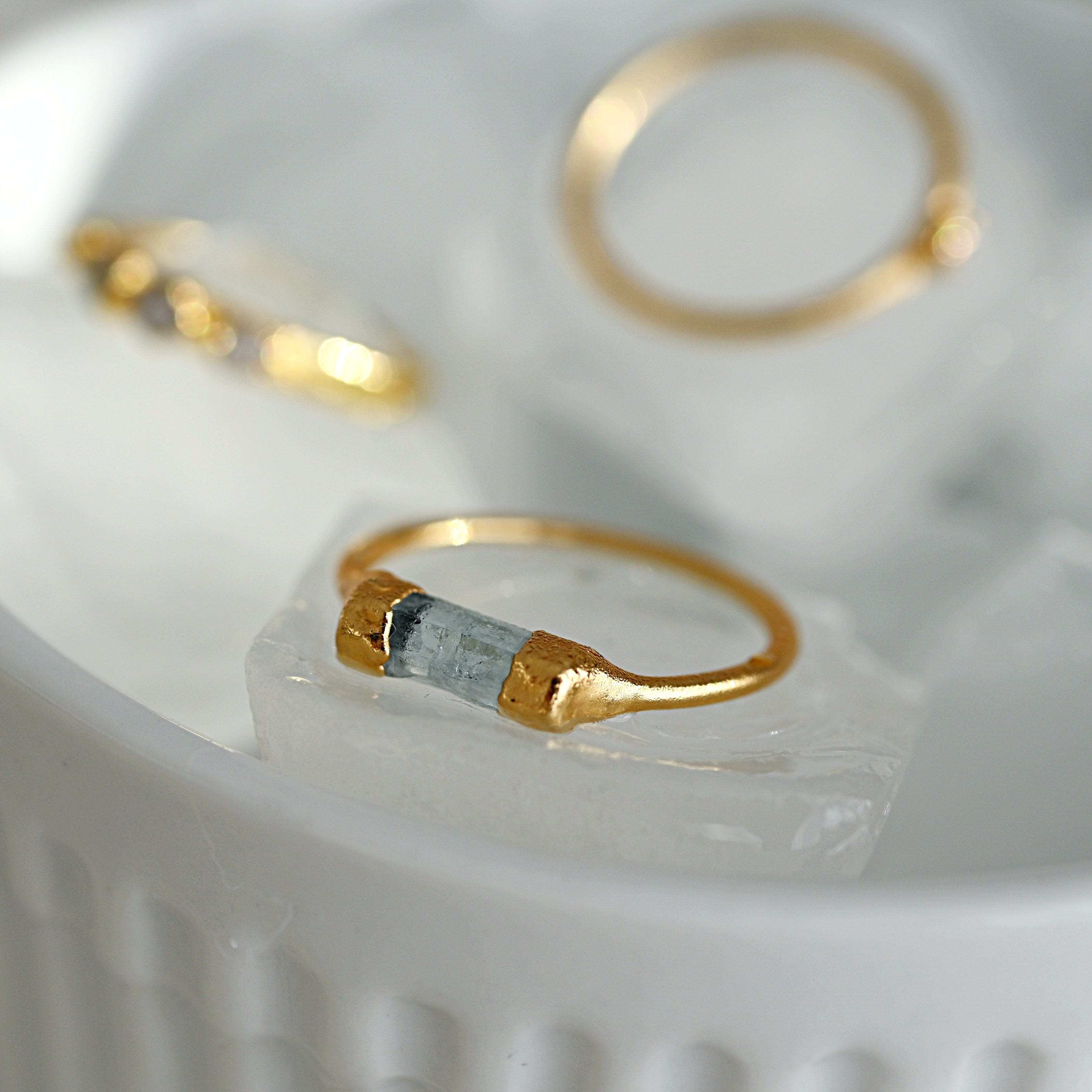 AQUAMARINE CONNECT RING