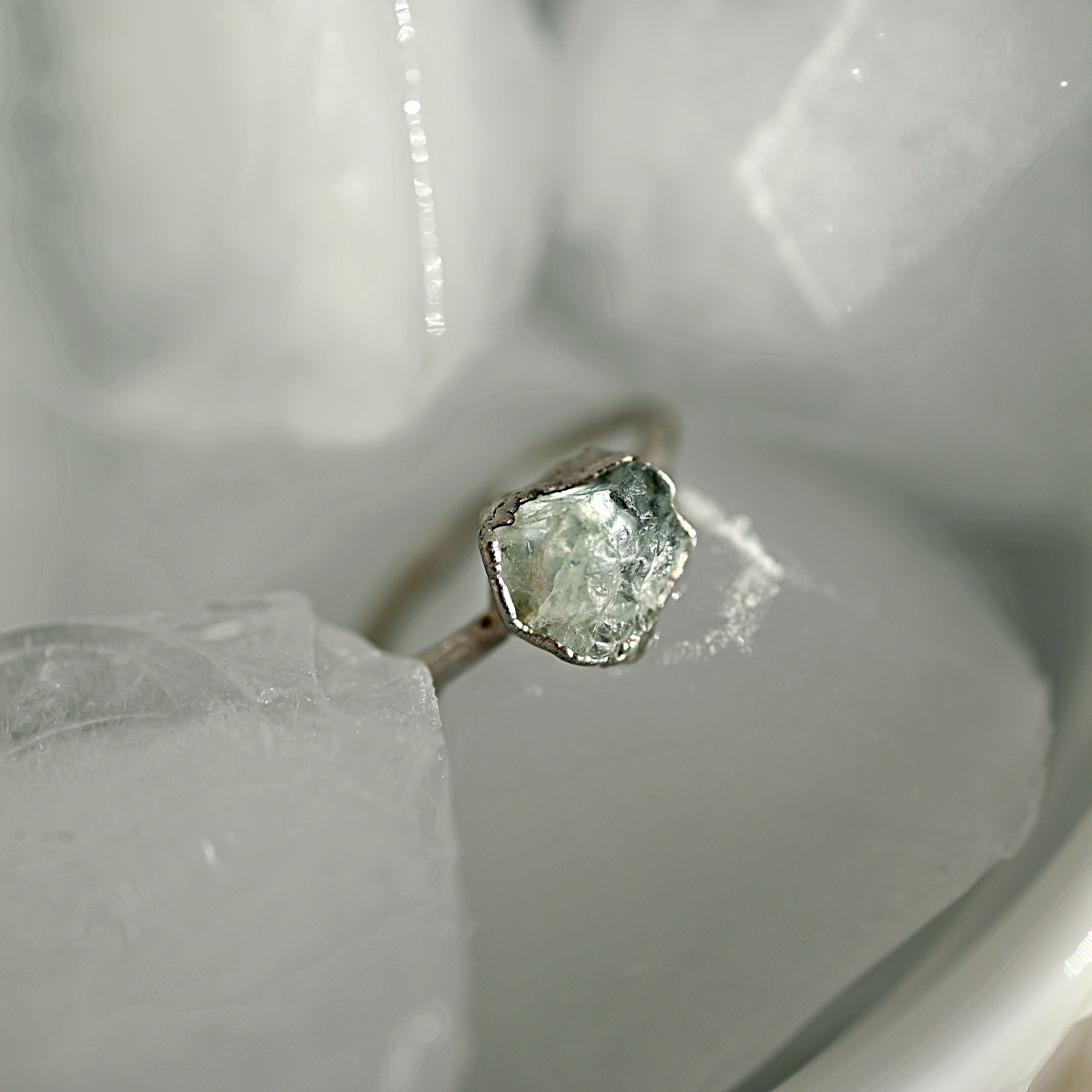 AQUAMARINE COCKTAIL RING