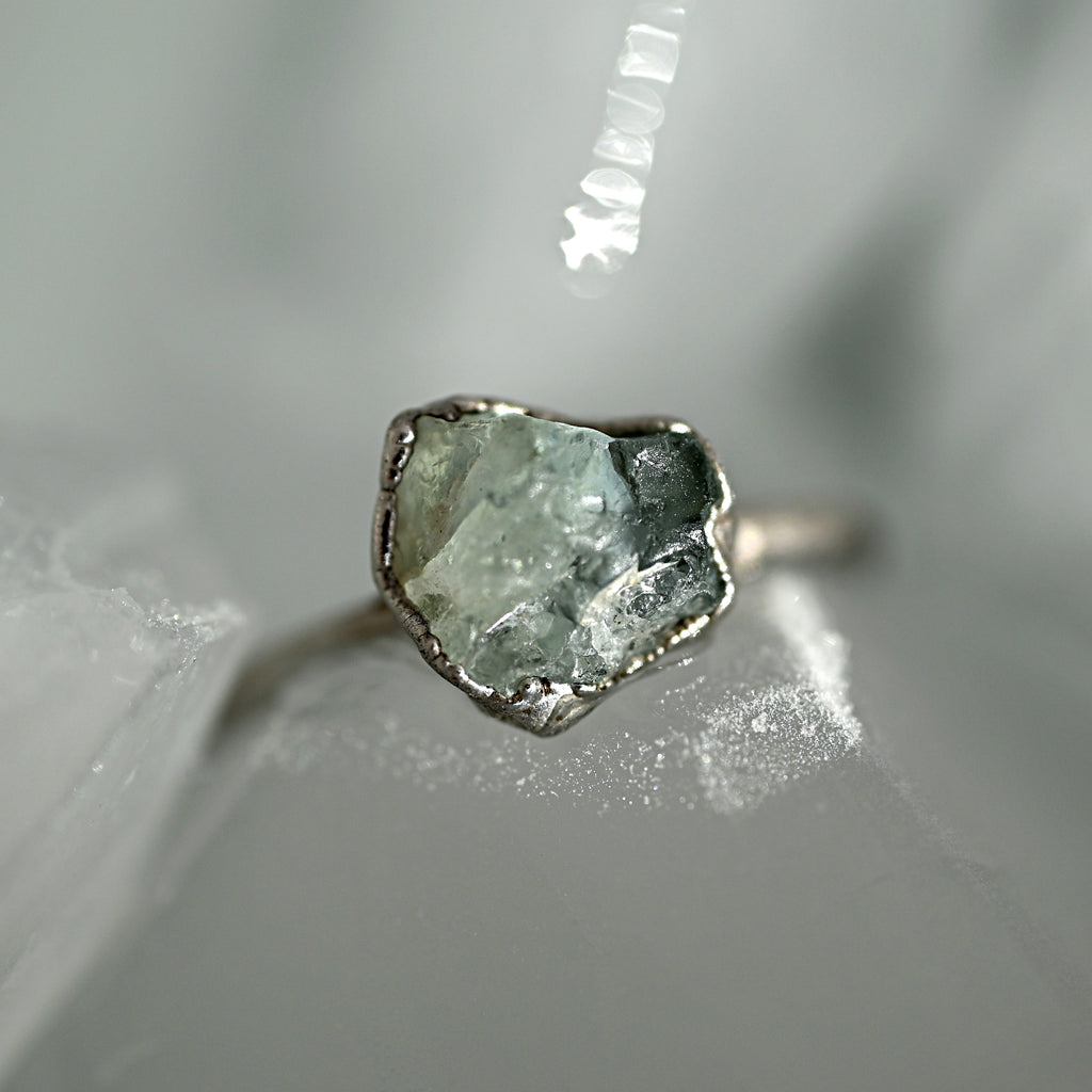 AQUAMARINE COCKTAIL RING