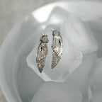 LARGE ICE FLOWER DIAMOND EARRINGS