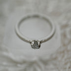 RAW DIAMOND SILVER RING