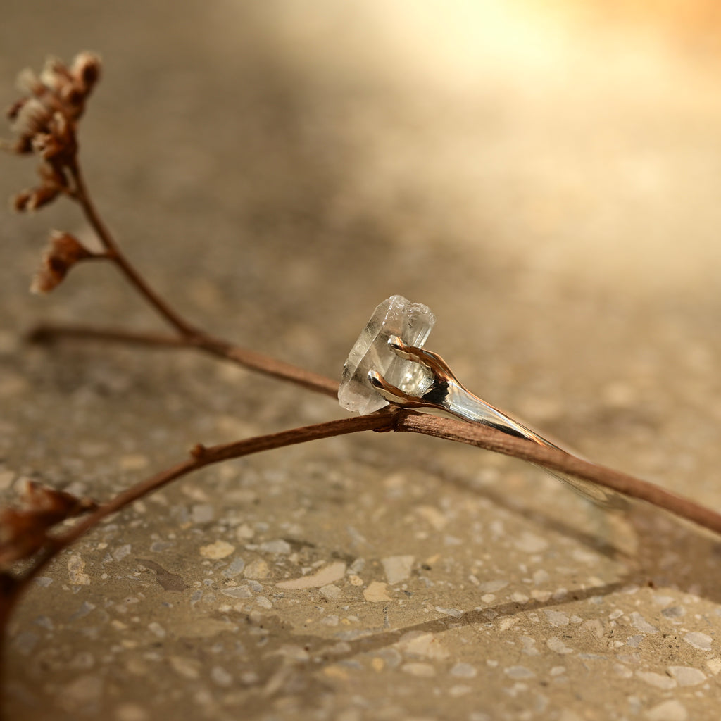 02/4 HERKIMER EZÜST GYŰRŰ /MÉRET: 57/