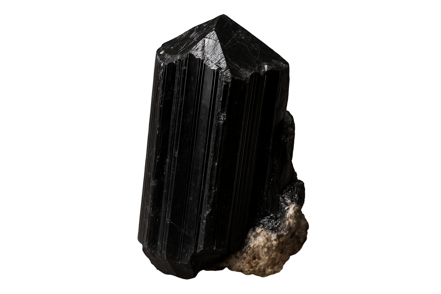 raw vlack tourmaline crystal