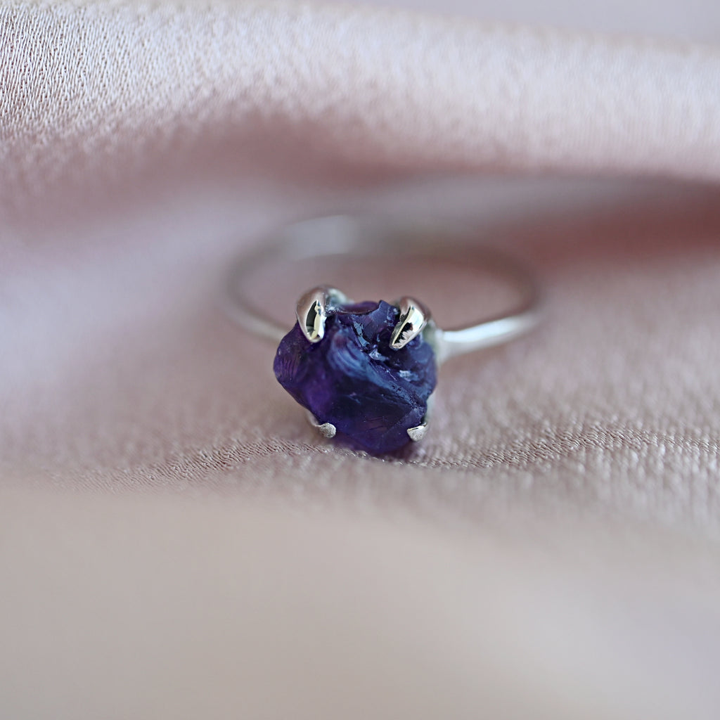 AMETHYST SILVER RING