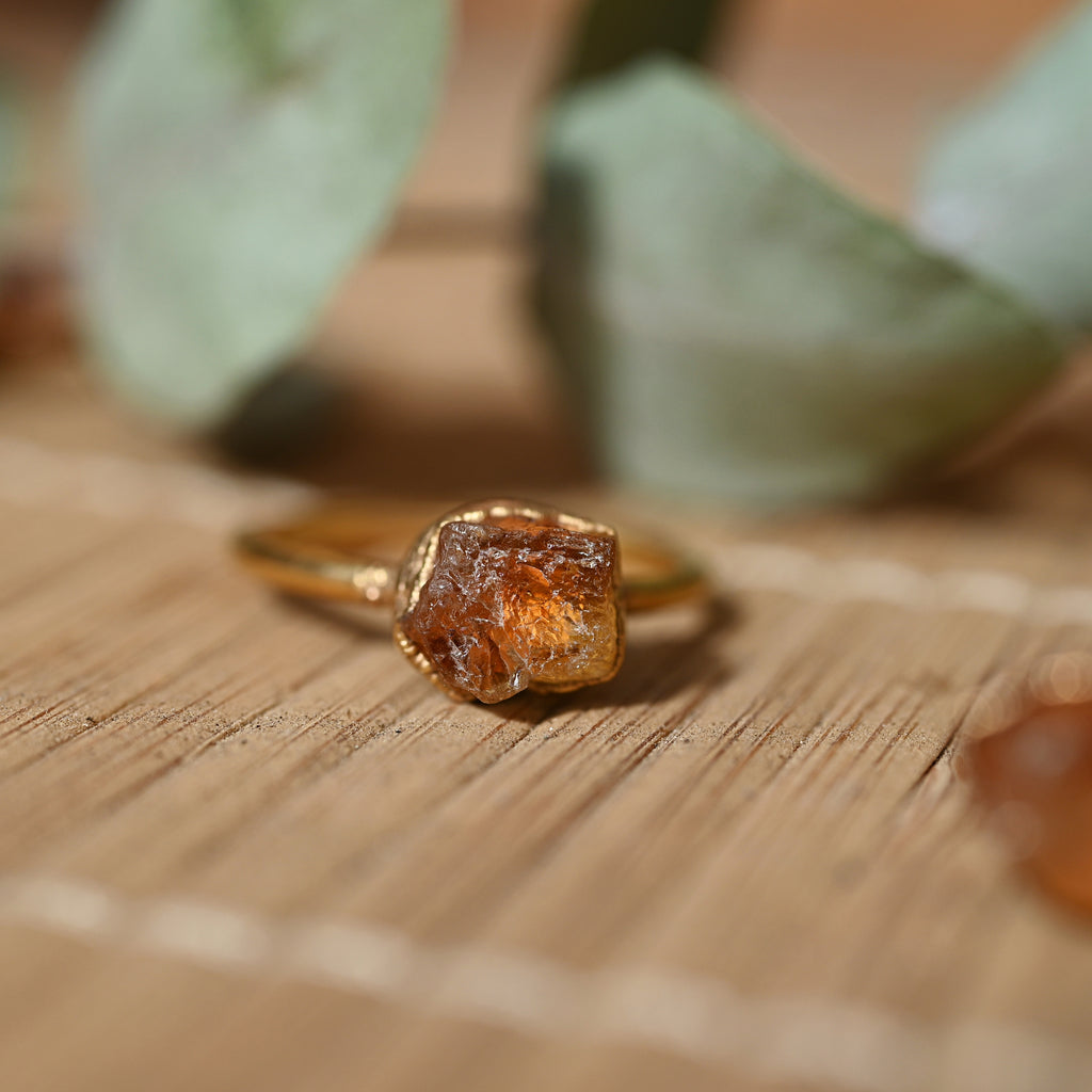 CITRINE COCKTAIL RING