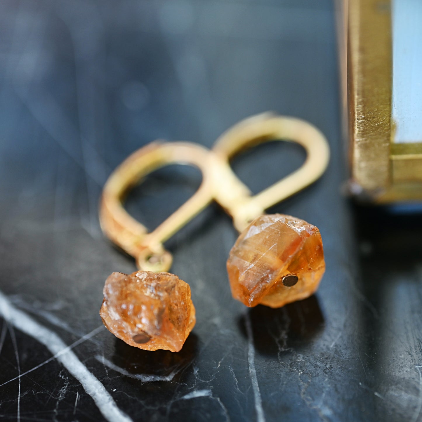 CITRIN DROP EARRINGS