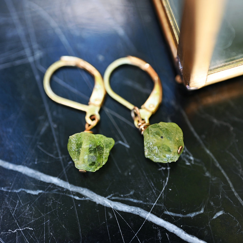 PERIDOT DROP EARRINGS