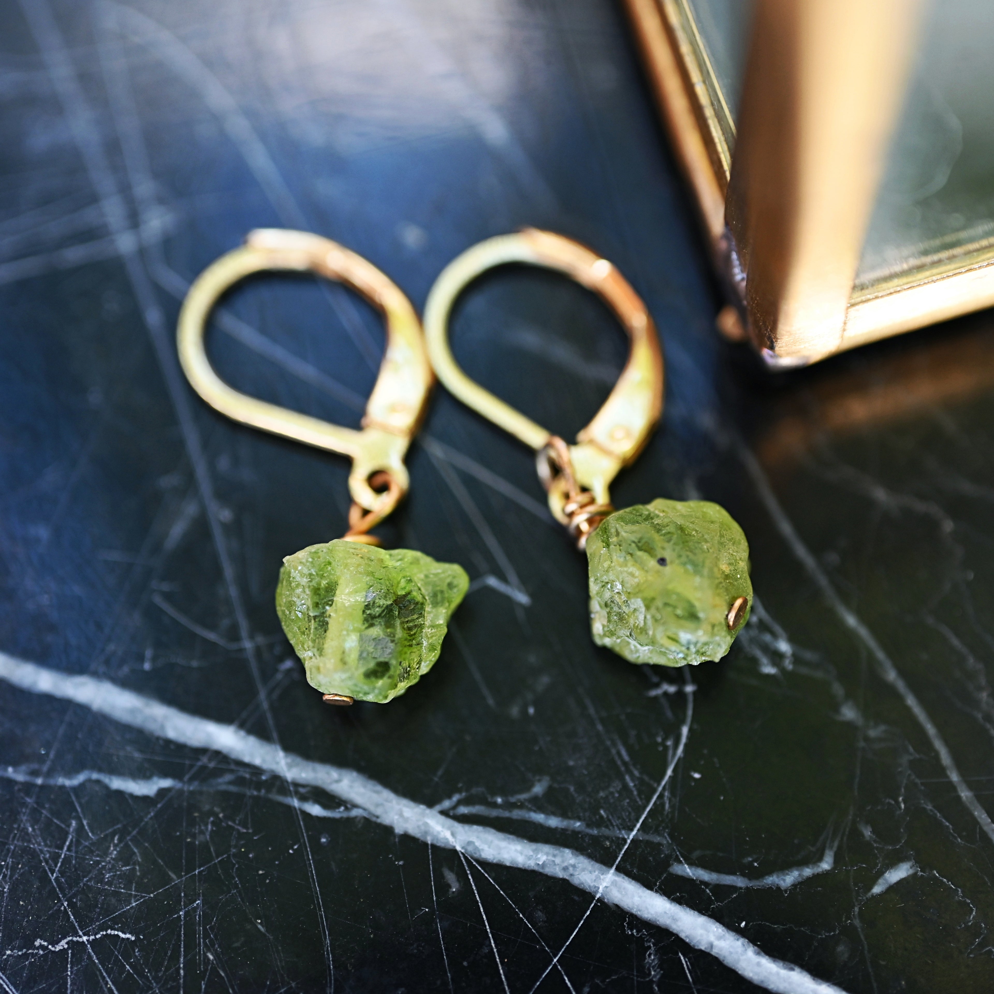 PERIDOT DROP EARRINGS