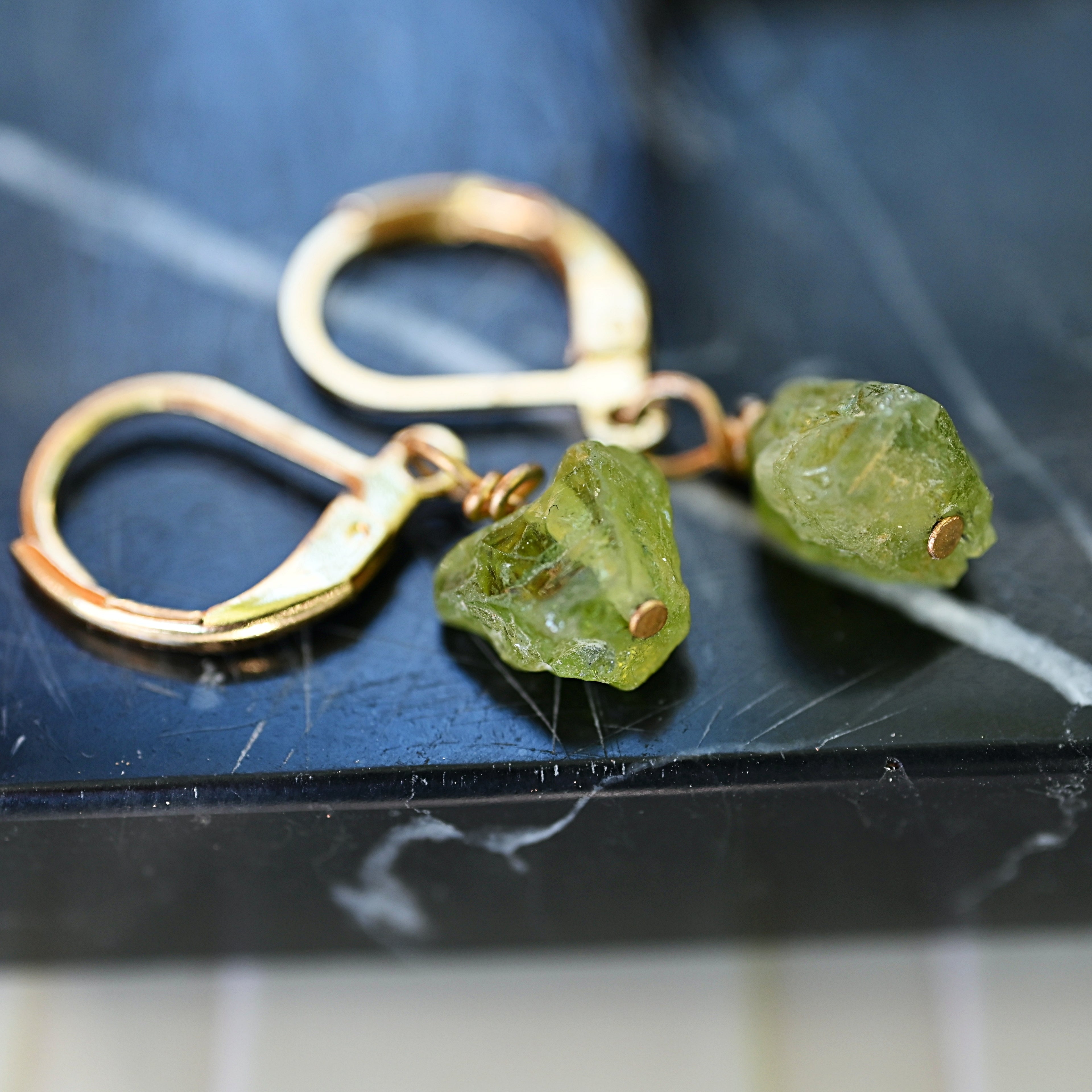 PERIDOT DROP EARRINGS