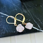 ROSE QUARTZ DROP EARRINGS