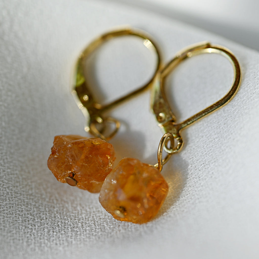 CITRINE DROP EARRINGS