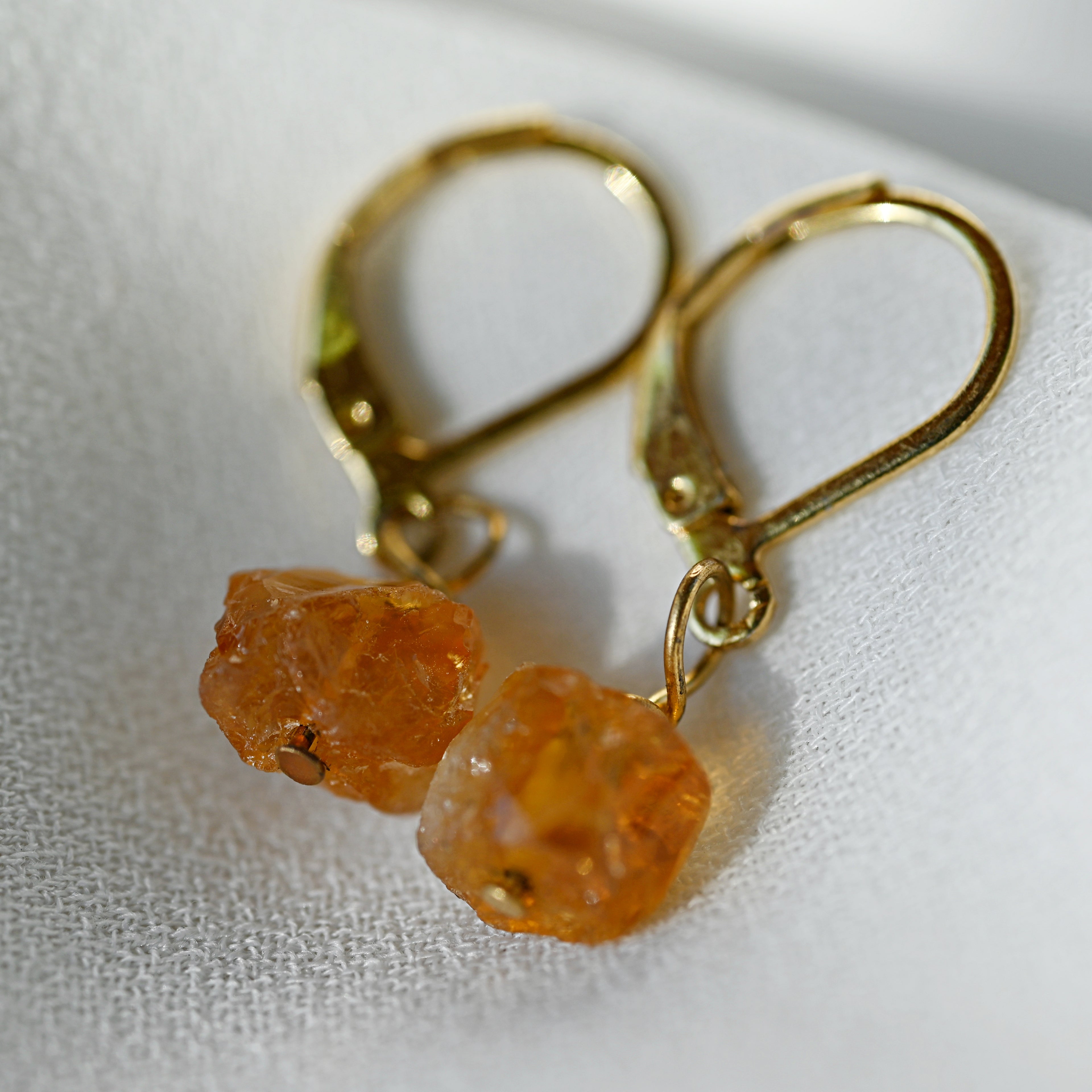 CITRINE DROP EARRINGS