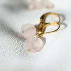 ROSE QUARTZ DROP EARRINGS