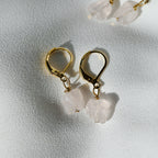 ROSE QUARTZ DROP EARRINGS