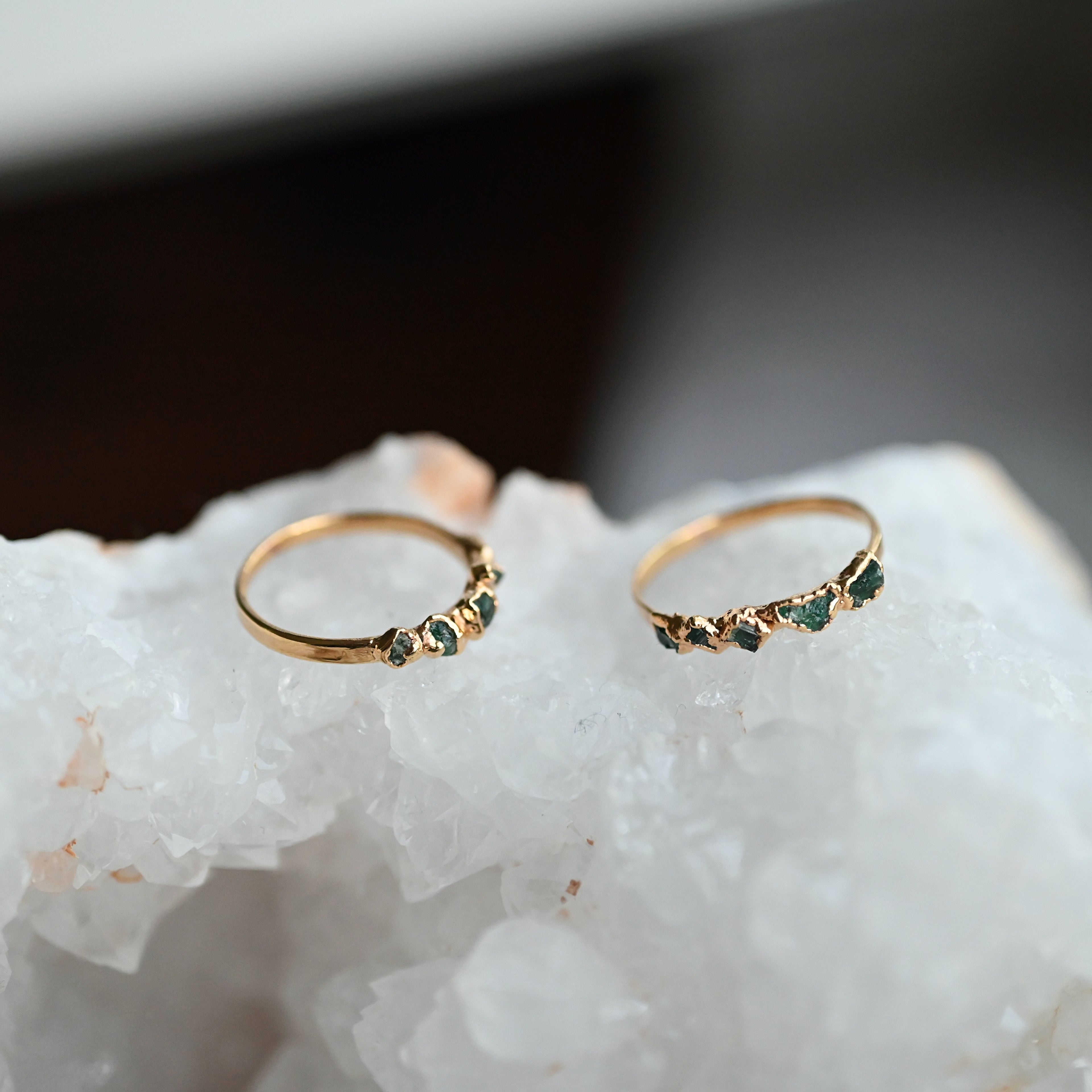 EMERALD STATEMENT RING