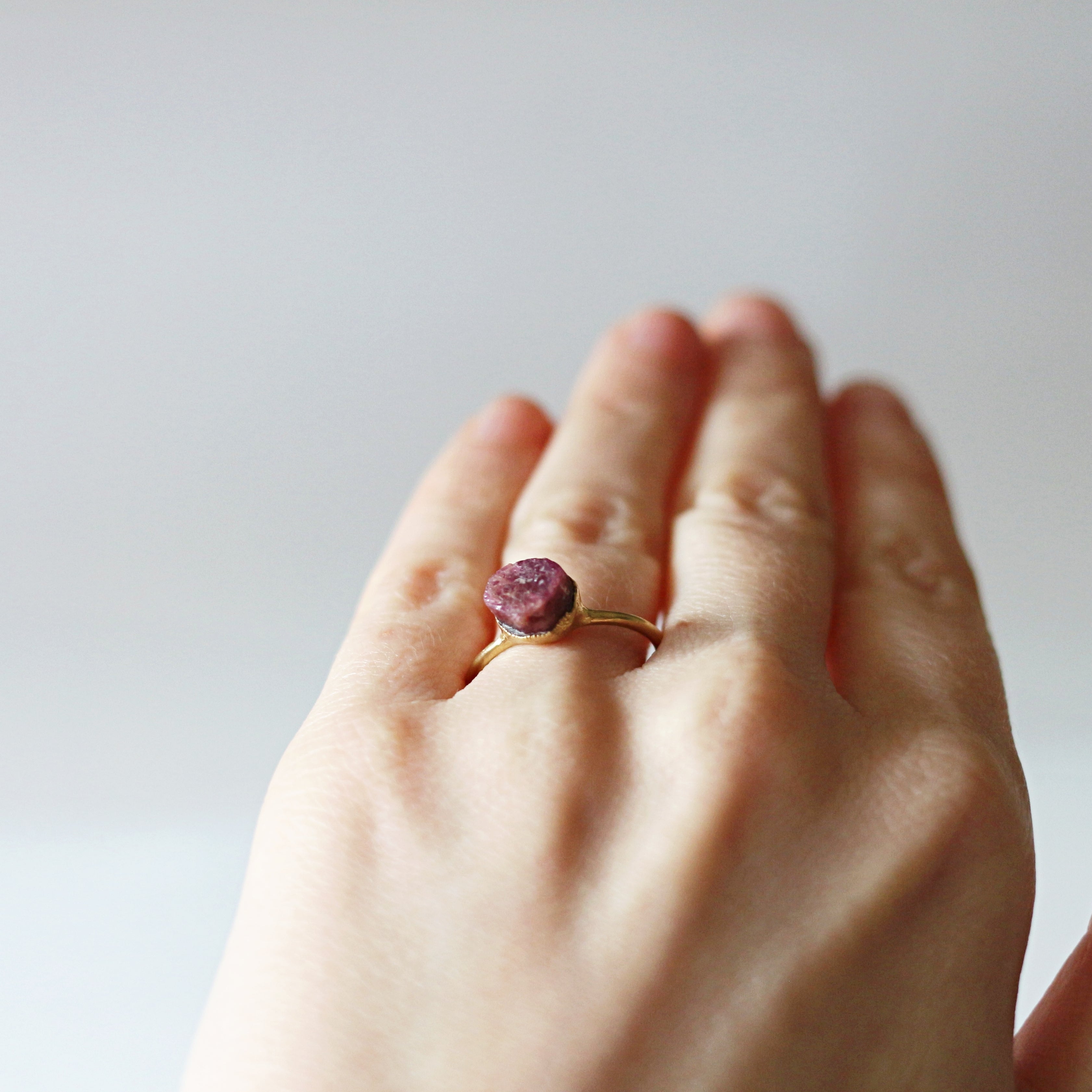 PINK TOURMALINE COCKTAIL RING