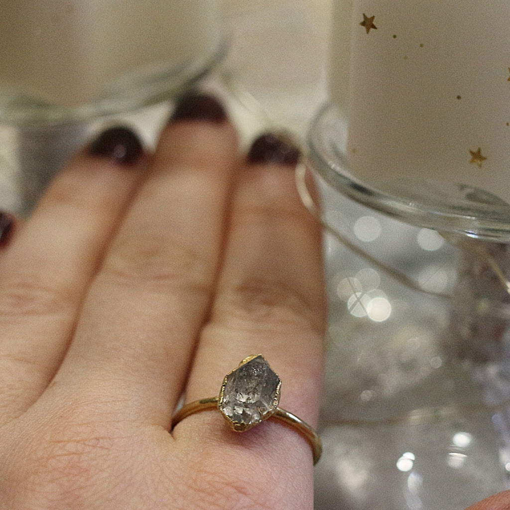 HERKIMER DIAMOND MIDI RING