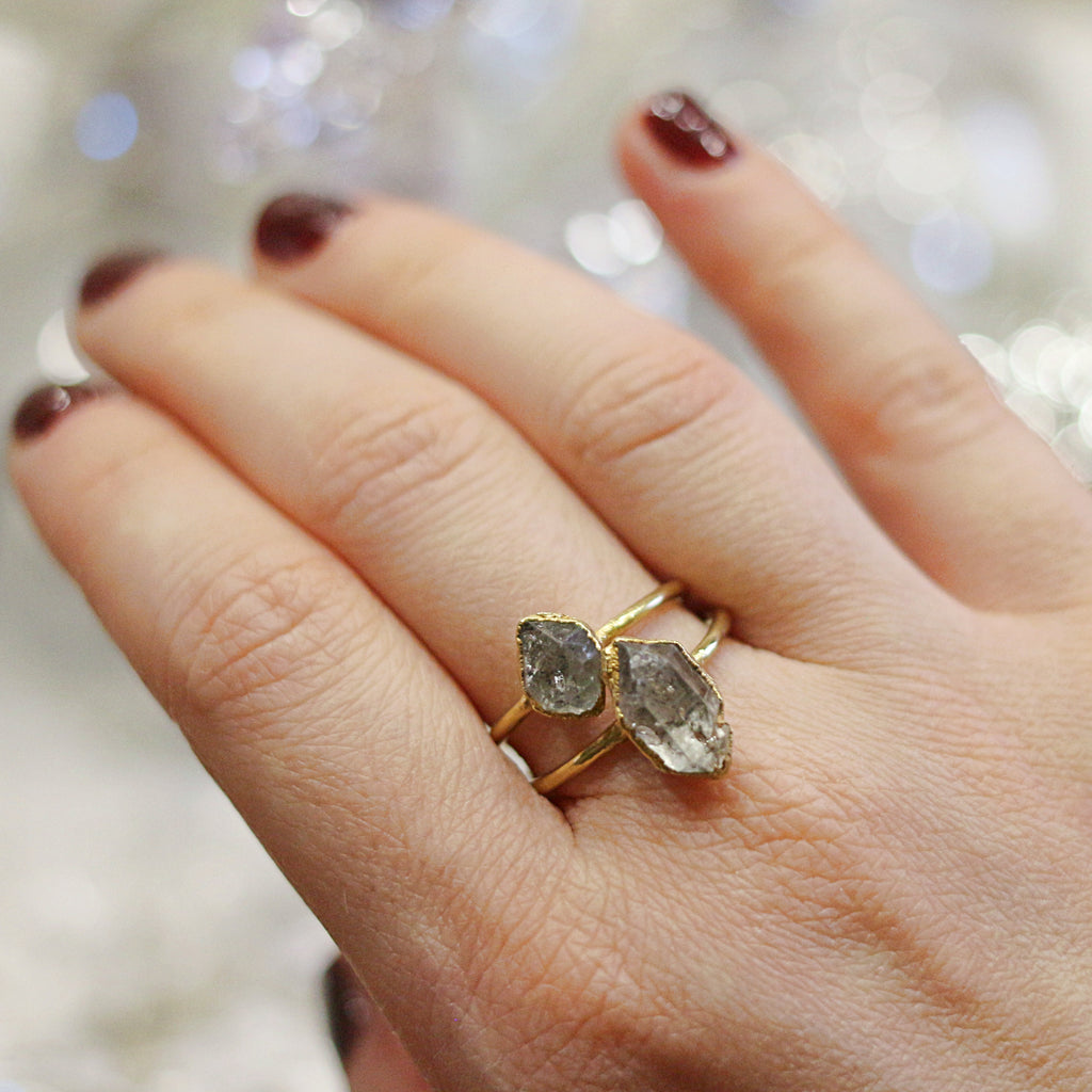 HERKIMER DIAMOND MINI RING