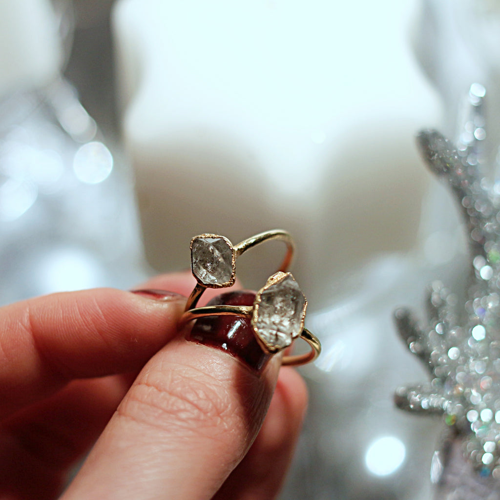 HERKIMER DIAMOND MIDI RING