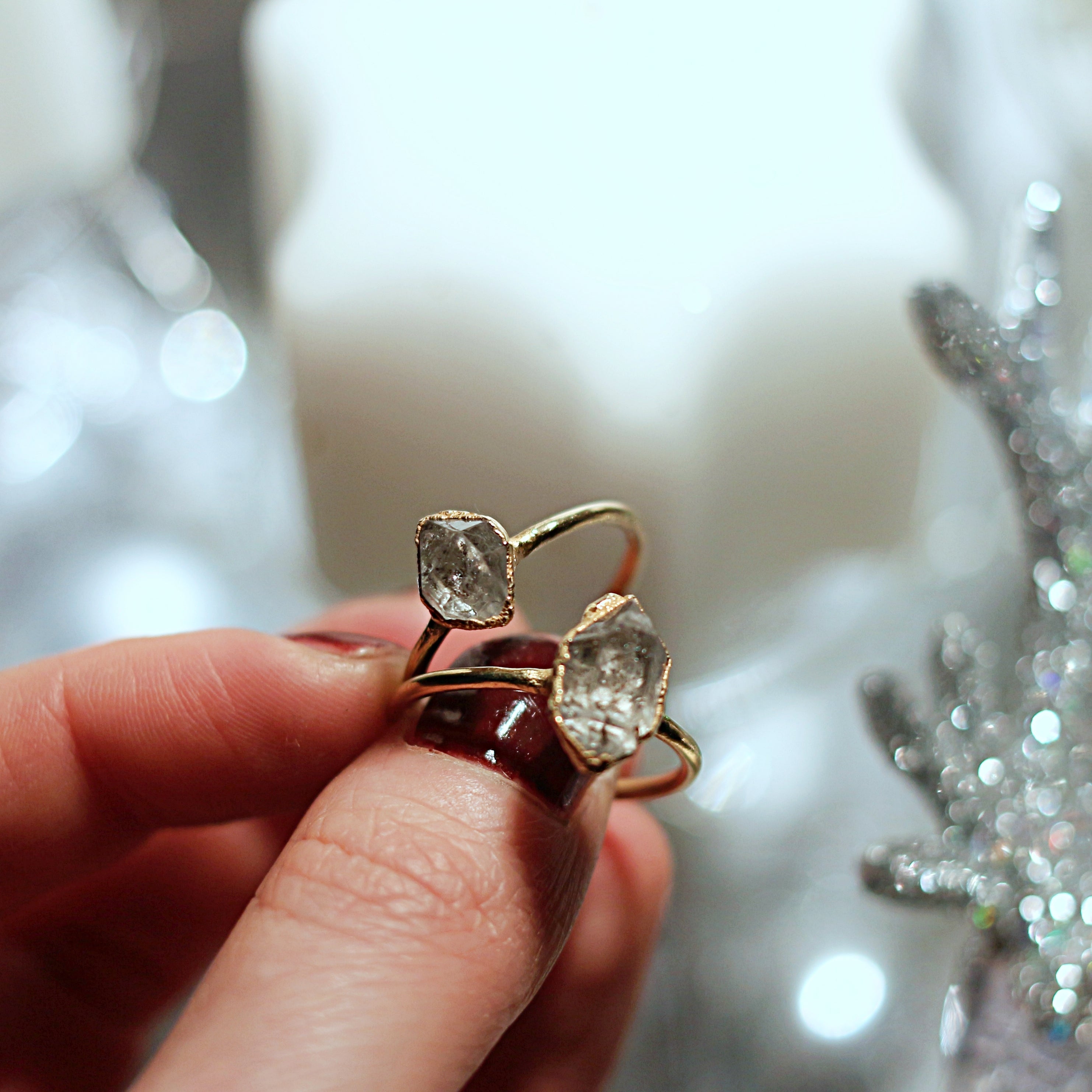 HERKIMER DIAMOND MIDI RING