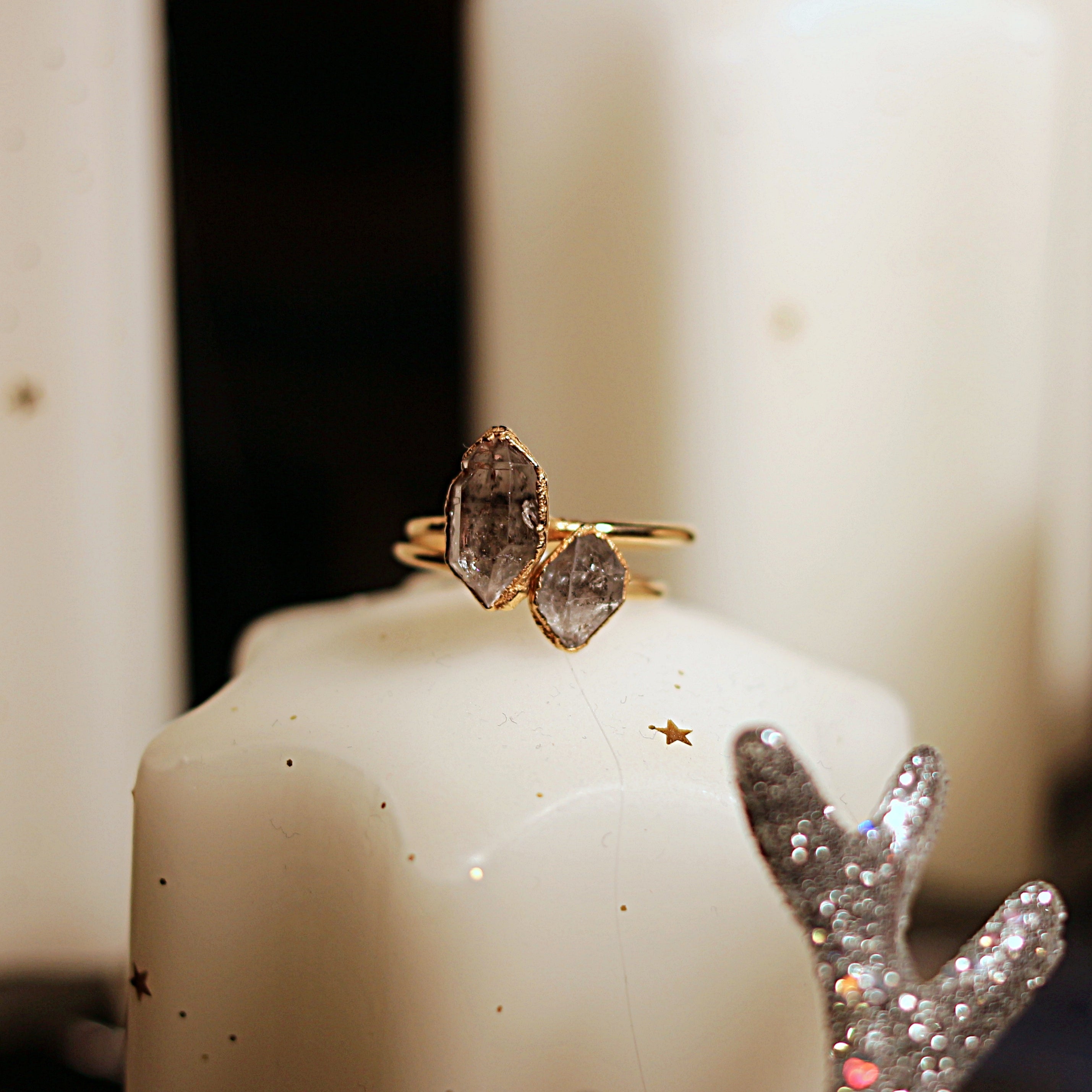 HERKIMER DIAMOND MIDI RING
