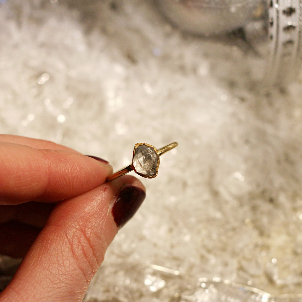 HERKIMER DIAMOND MINI RING