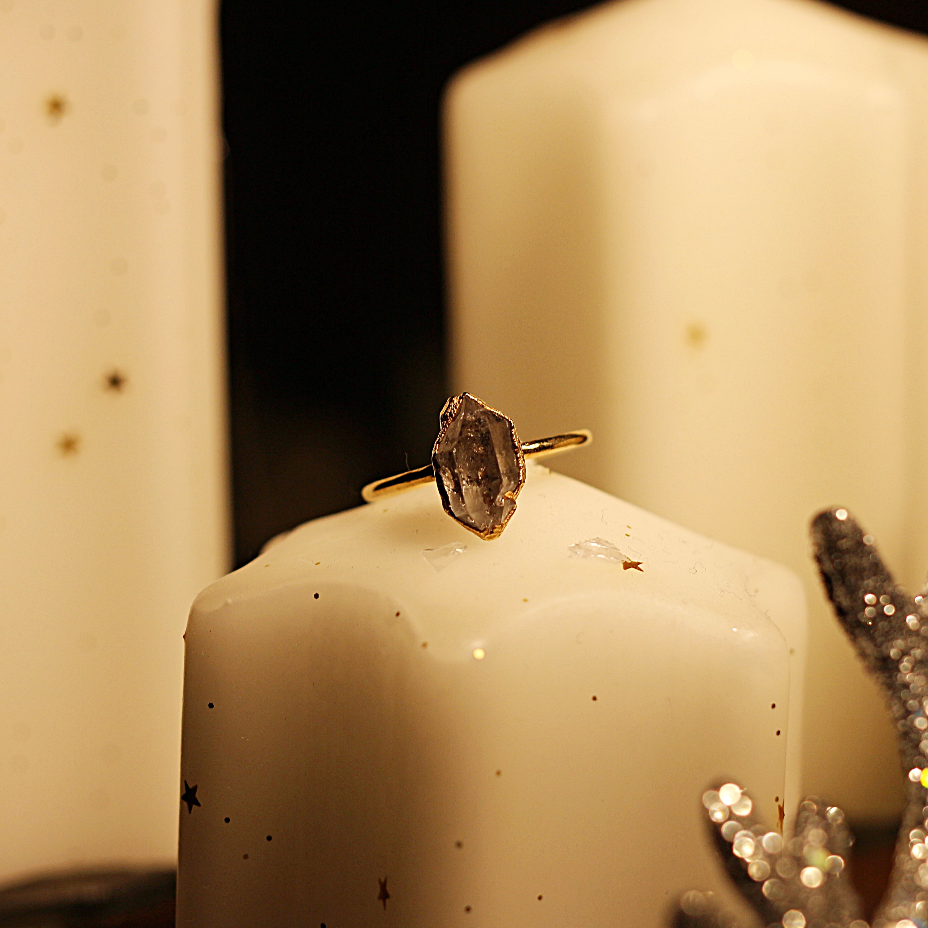 HERKIMER DIAMOND MIDI RING