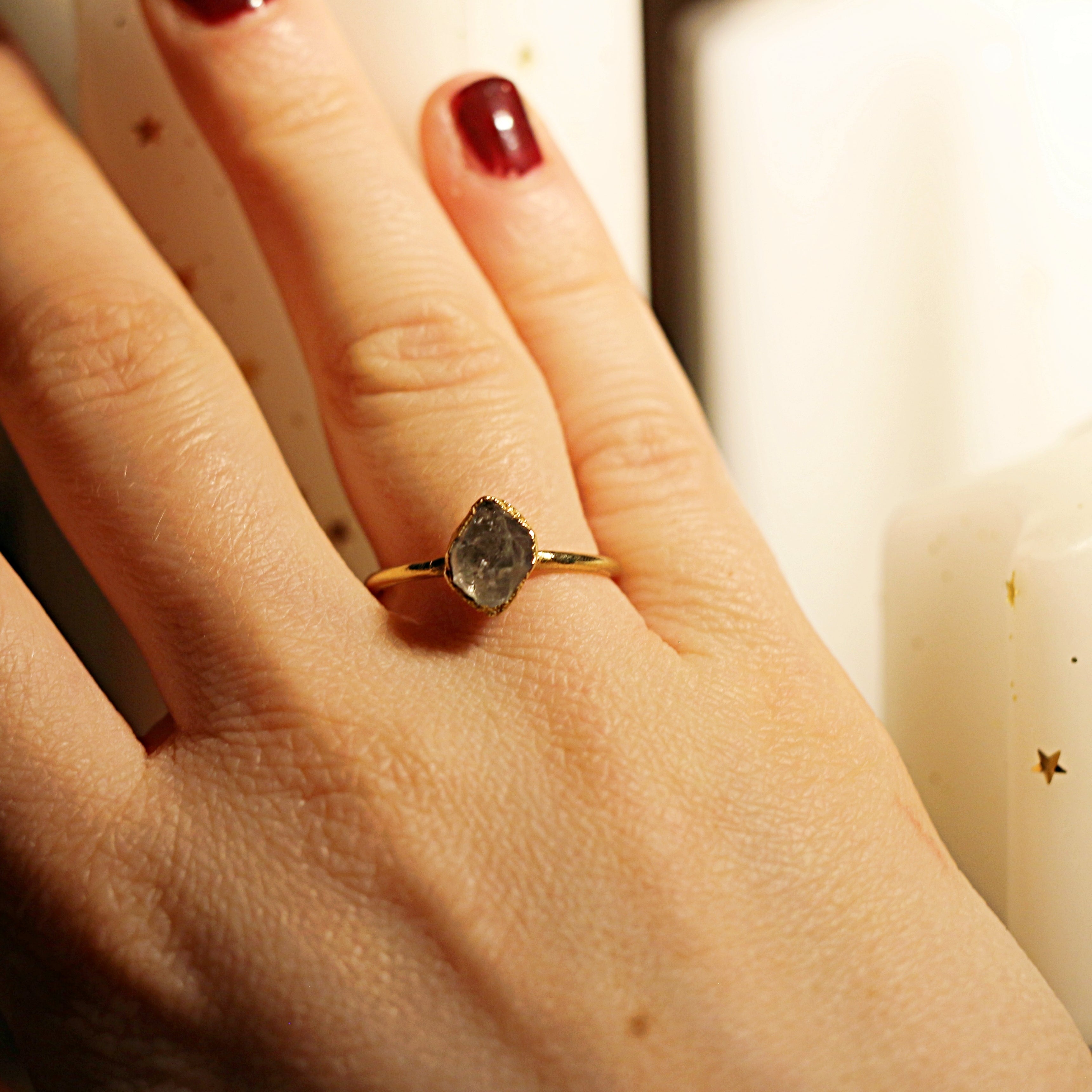 HERKIMER DIAMOND MINI RING