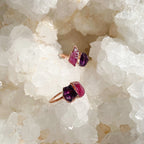 AMETHYST &amp; RUBY COCKTAIL RING