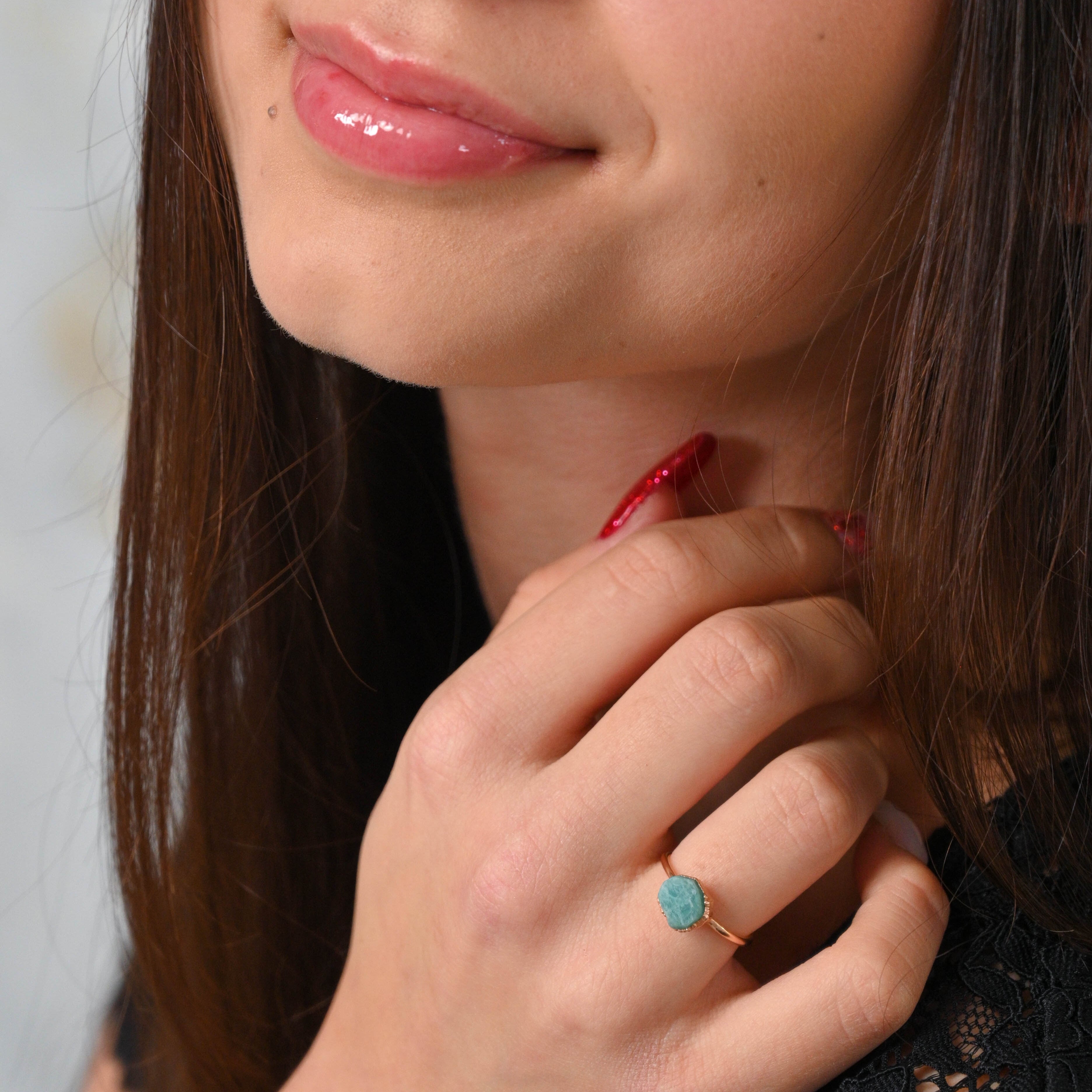 AMAZONITE COCKTAIL RING