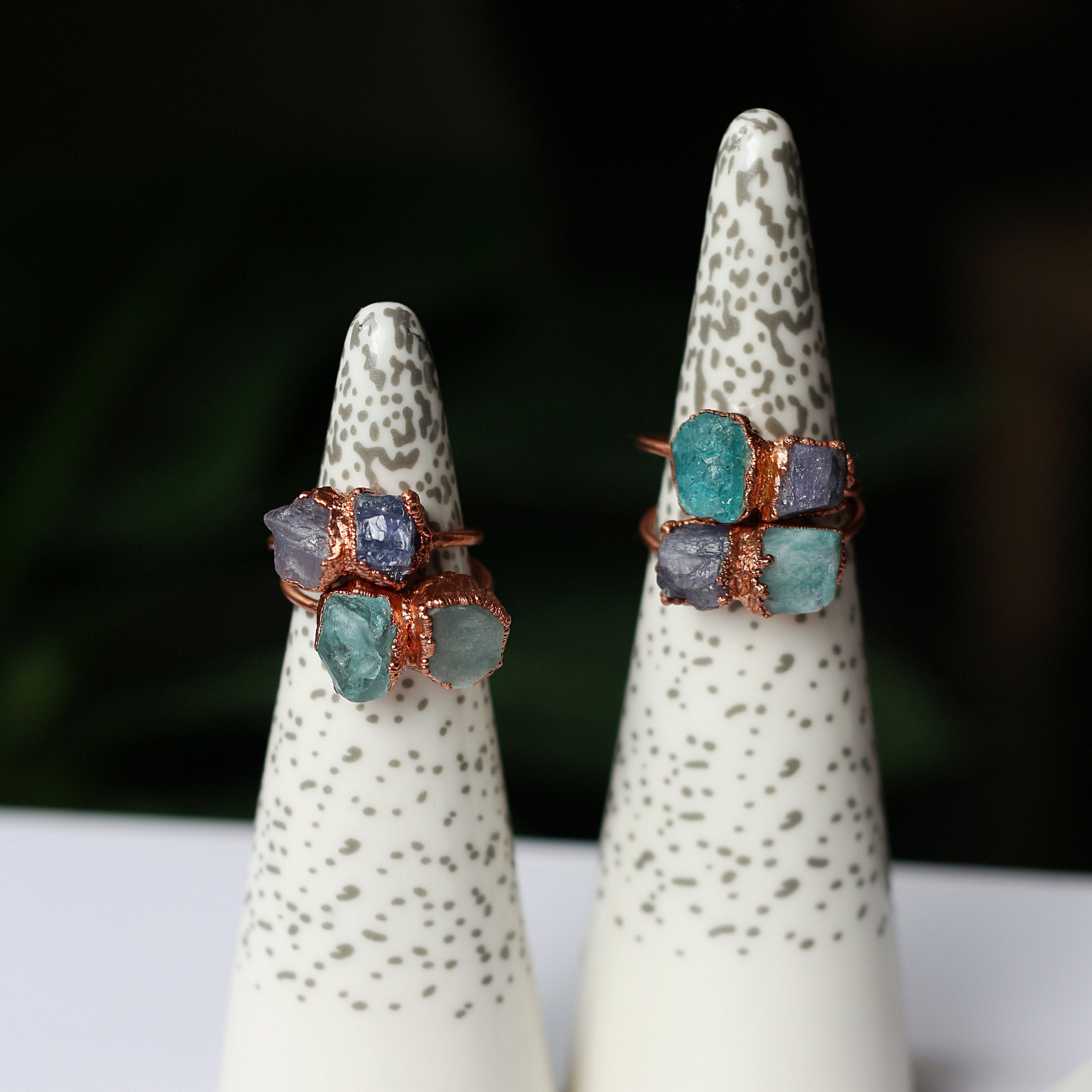 TANZANITE TWO-STONE RING