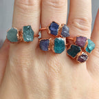 TWO-STONE UNIQUE RING