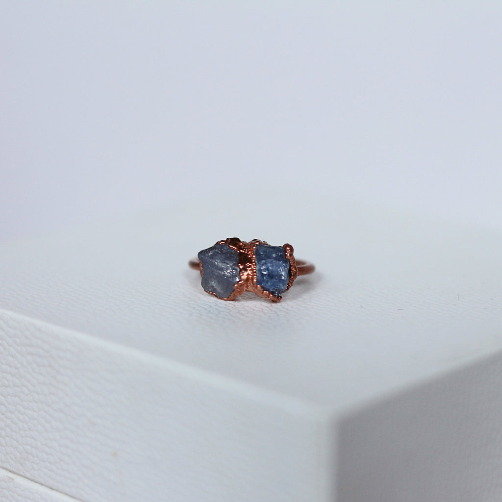 TANZANITE TWO-STONE RING