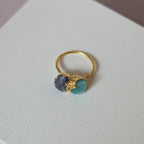 TWO-STONE UNIQUE RING