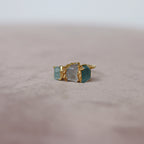 APATITE, MOONSTONE, AMAZONITE COCKTAIL RING